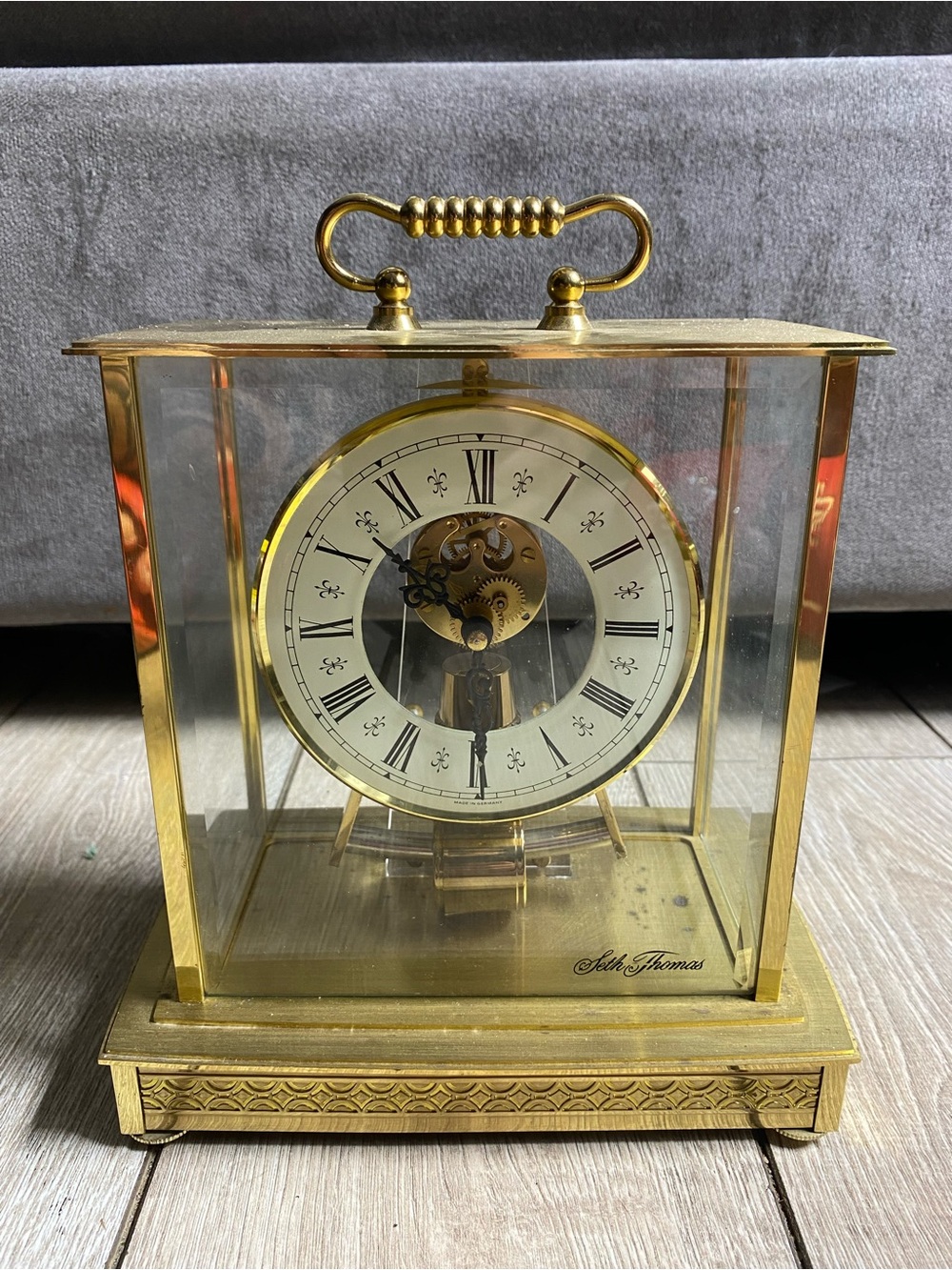 Vintage Kundo Kieninger & Obergfell Electronic Mantel Clock Seth Thomas